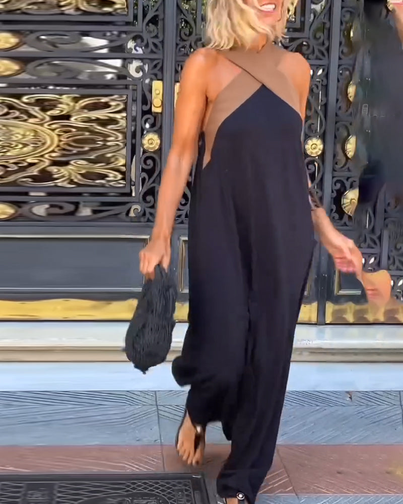 Sennga | Vestido casual con cuello cruzado