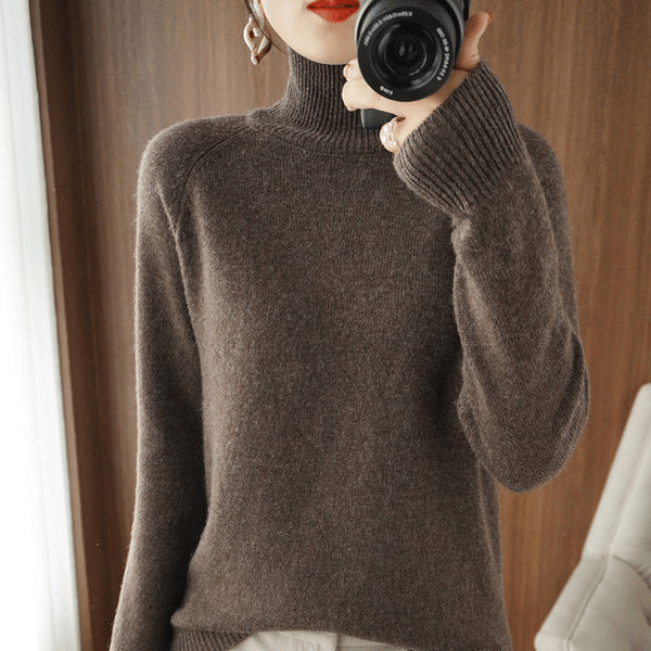Rosanna | Lujoso Jersey de Cuello Alto