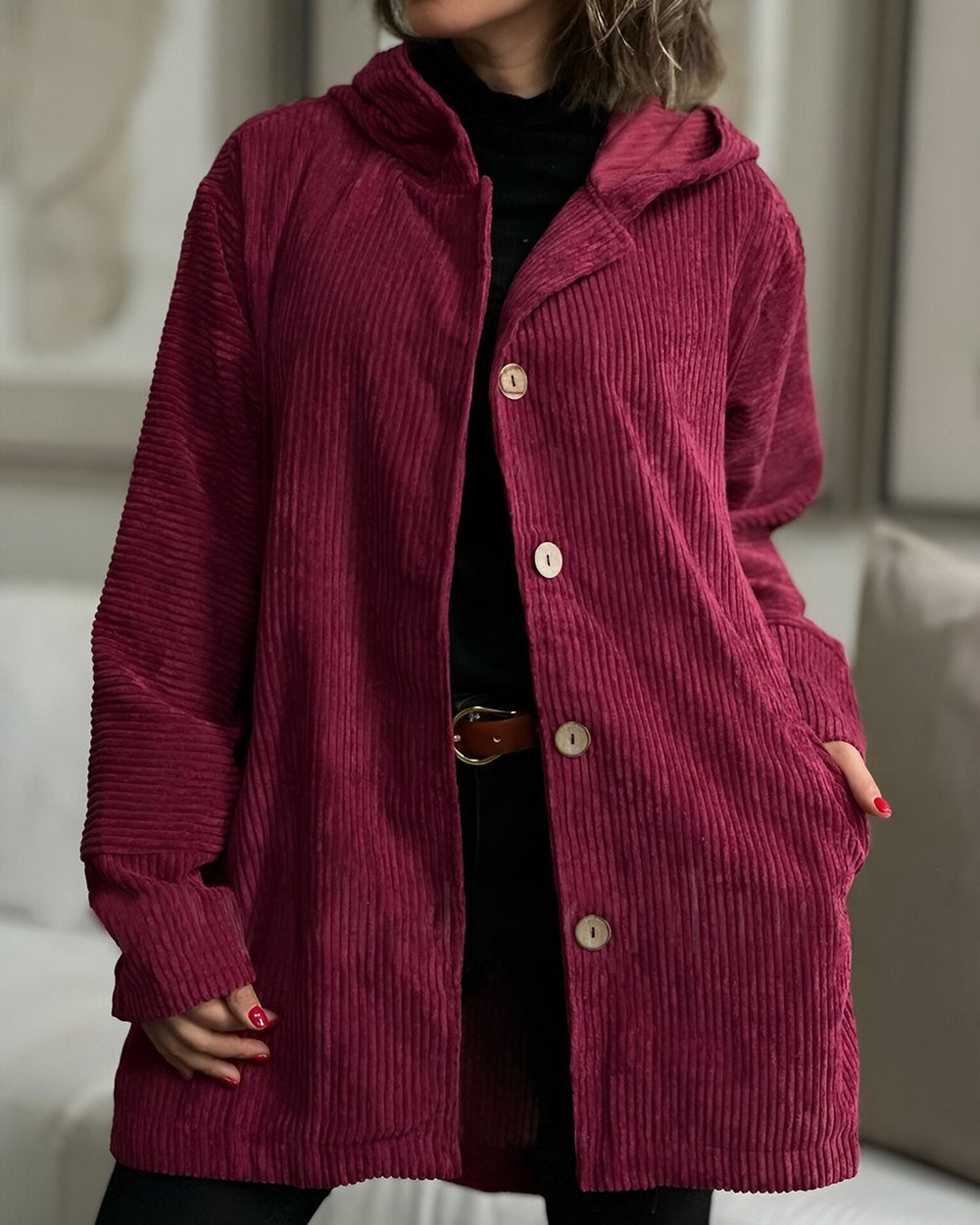 Giovana | Chaqueta Casual de Pana