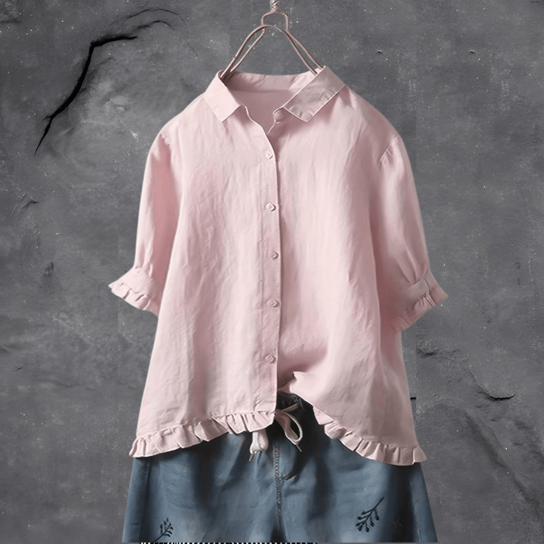 Elisa | Camisa Cómoda de Algodón