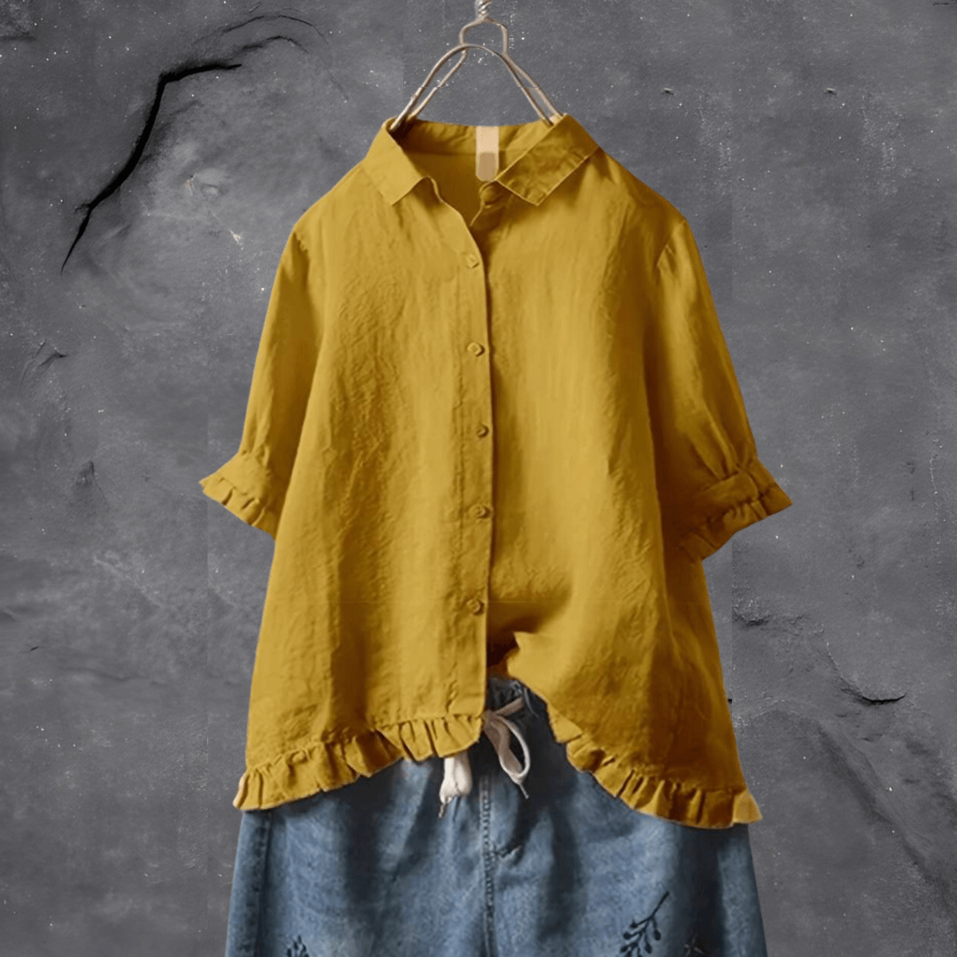 Elisa | Camisa Cómoda de Algodón
