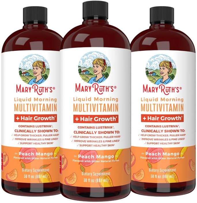 MaryRuth’s Morning Liquid Multivitamin | Cabello Más Grueso Y Abundante