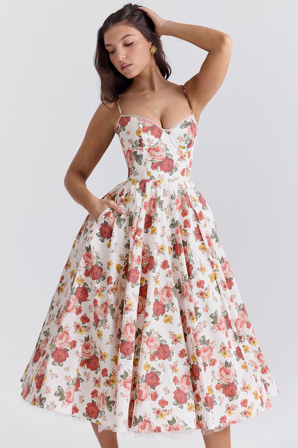 Valentina | Elegante Vestido Midi con Forro de Tul
