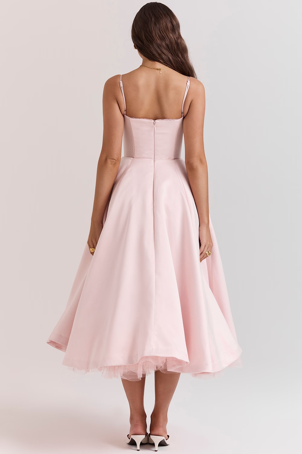 Valentina | Elegante Vestido Midi con Forro de Tul