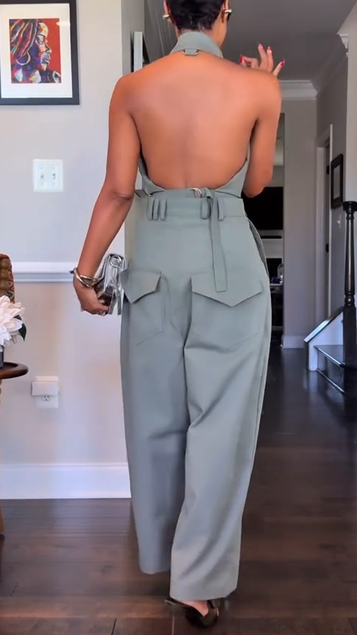 Nandi | Conjunto casual con pantalón y top halter