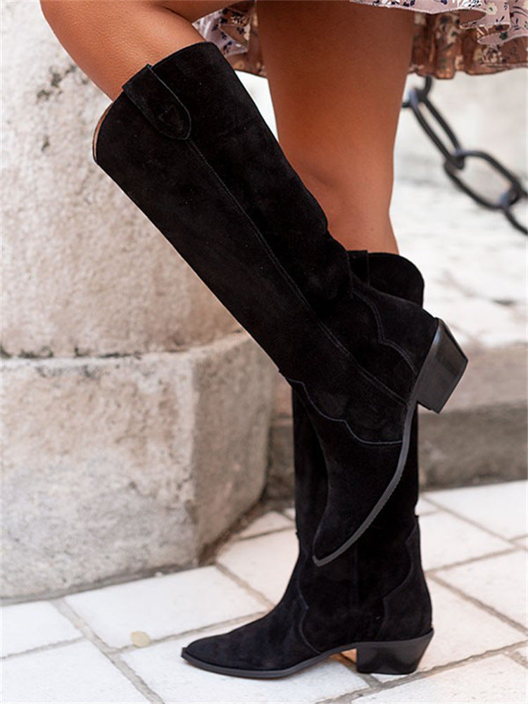 Yanina | Botas altas de Tacón estilo Retro