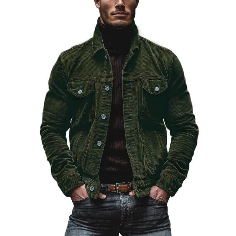 Eddie | Chaqueta Retro de Pana para Hombres