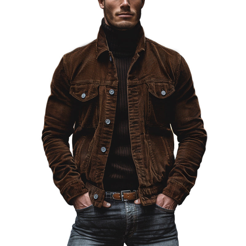 Eddie | Chaqueta Retro de Pana para Hombres