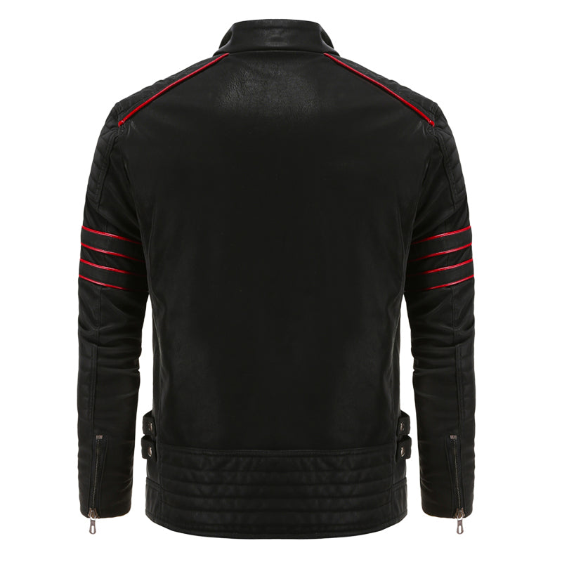 Eros | Chaqueta de Cuero Estilo Biker para Hombre