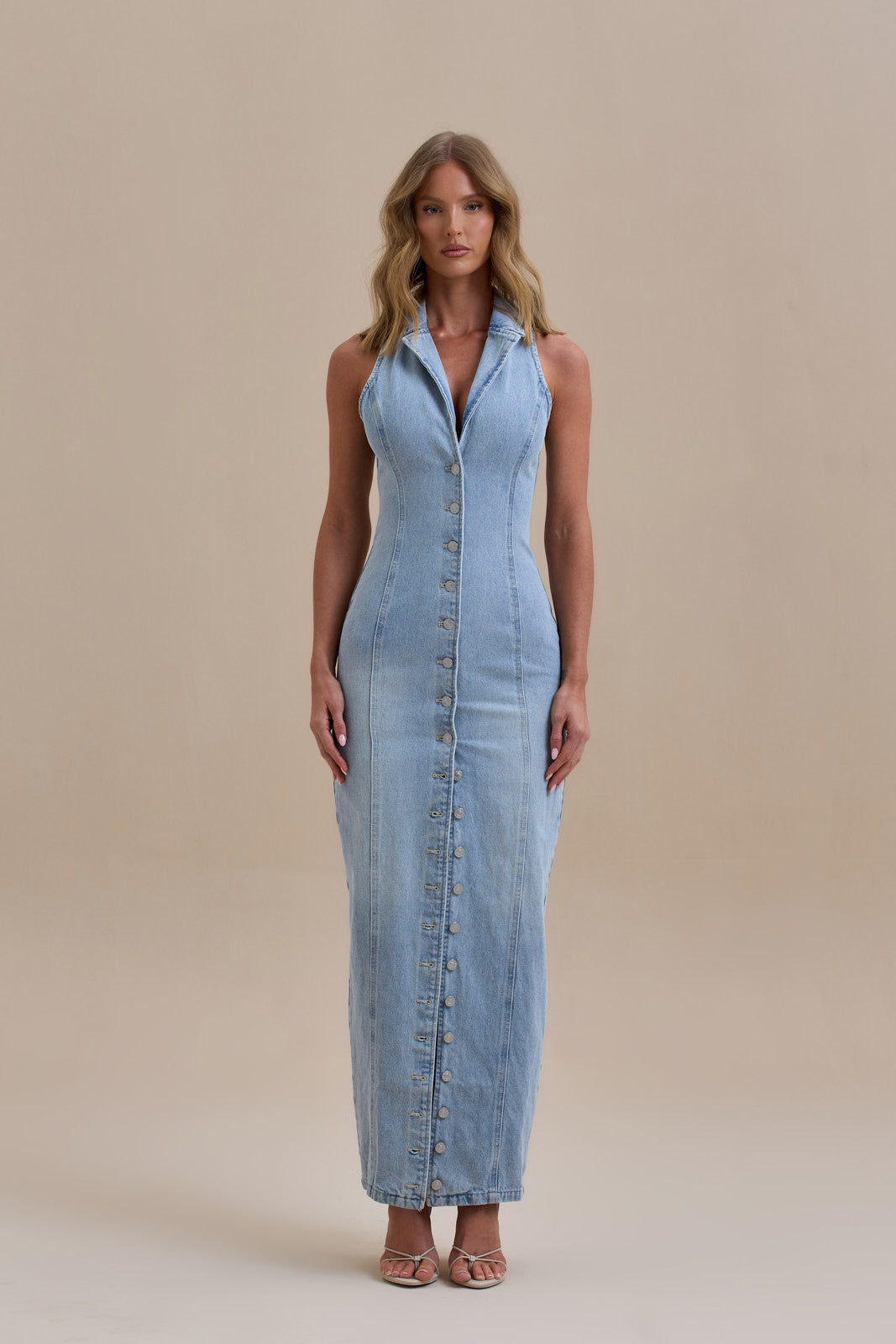 Xina | Vestido Largo de Denim
