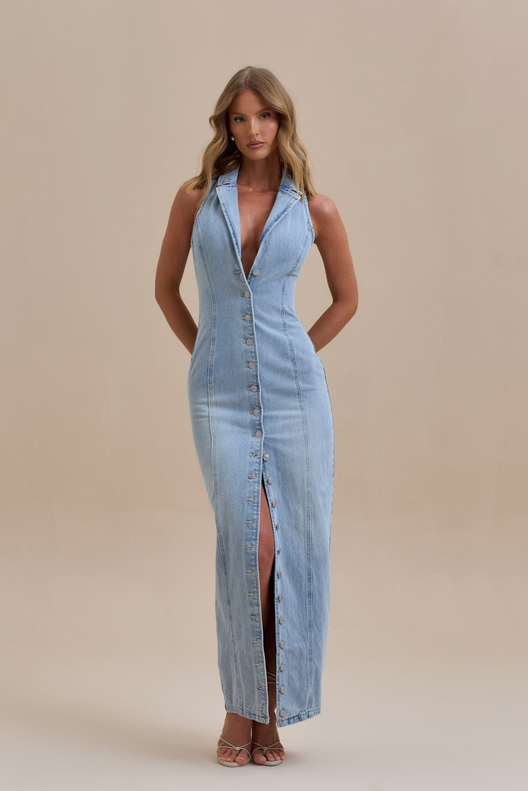 Xina | Vestido Largo de Denim