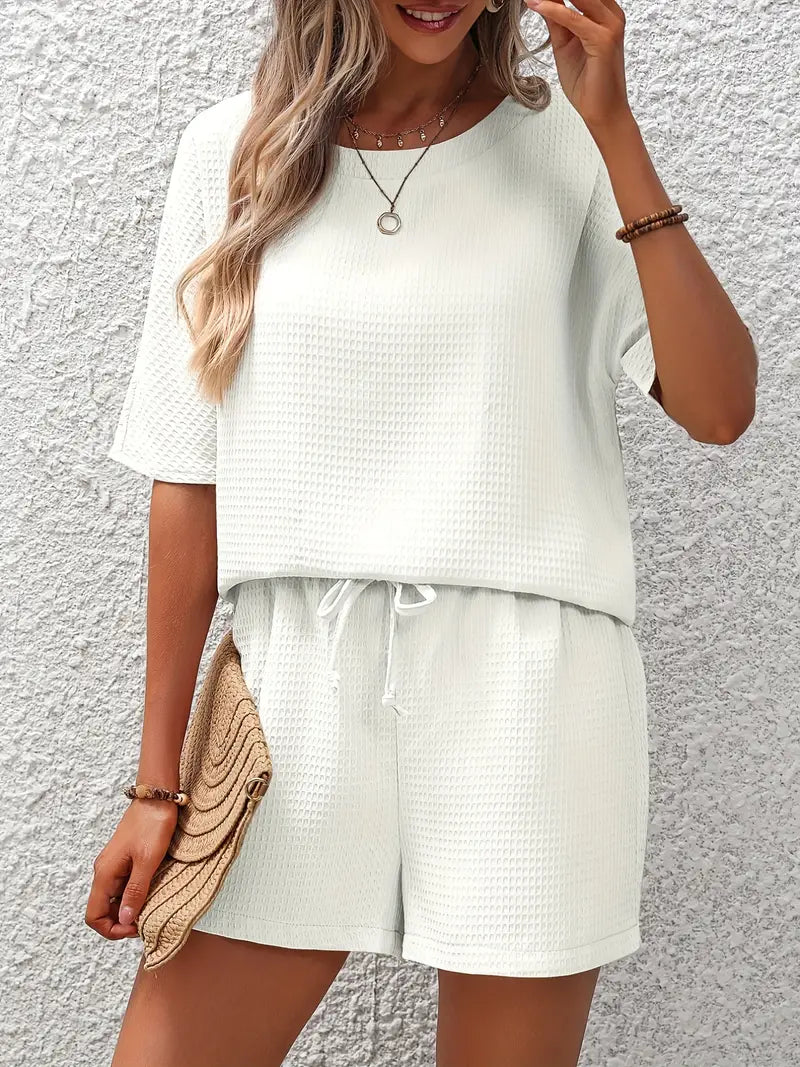 Madailein | Conjunto Completo en Punto Waffle