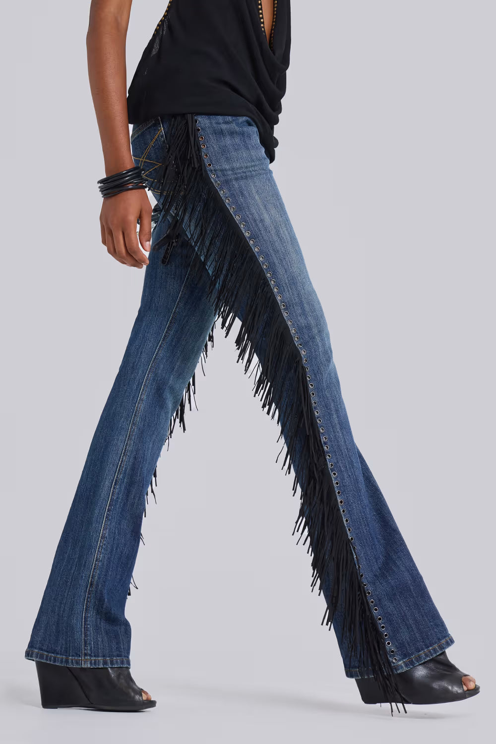 Oslo | Jeans con Flecos Estilo Vintage