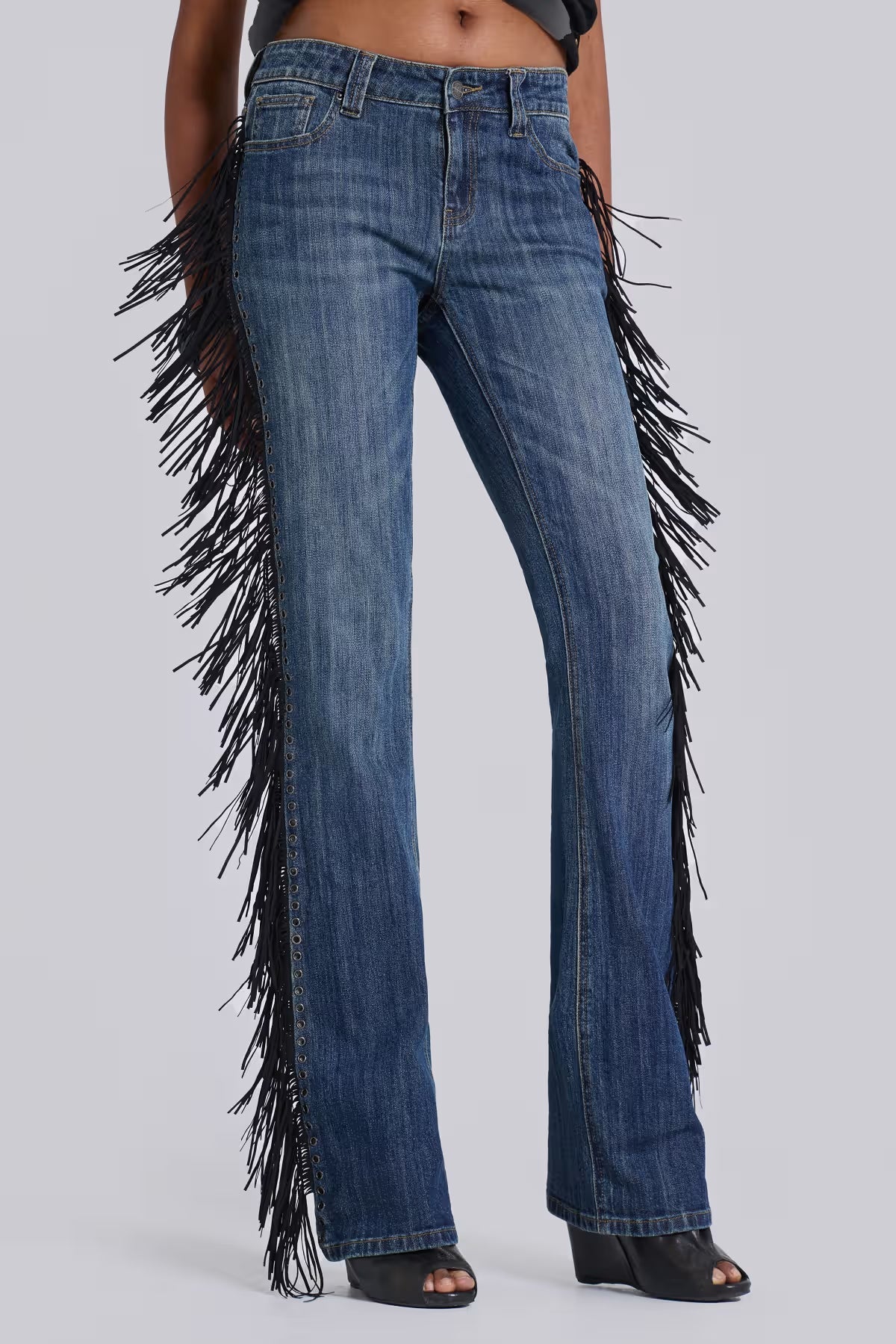 Oslo | Jeans con Flecos Estilo Vintage
