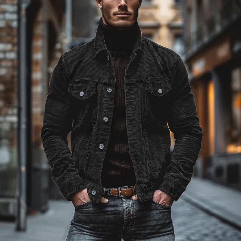 Eddie | Chaqueta Retro de Pana para Hombres