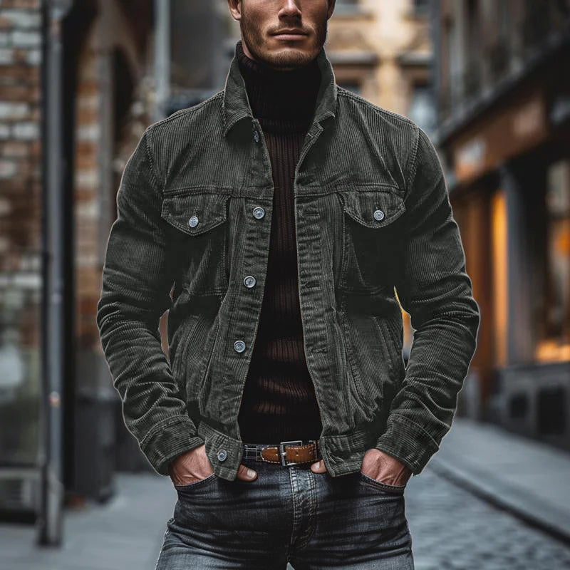 Eddie | Chaqueta Retro de Pana para Hombres