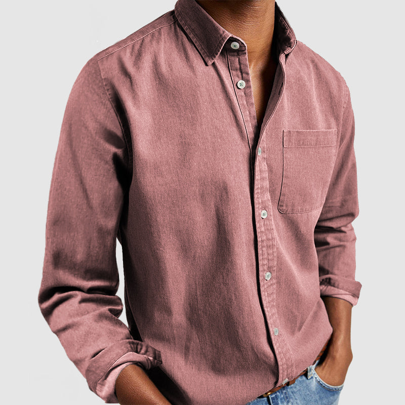 Gabriel | Camisa Básica de Algodón para Hombres