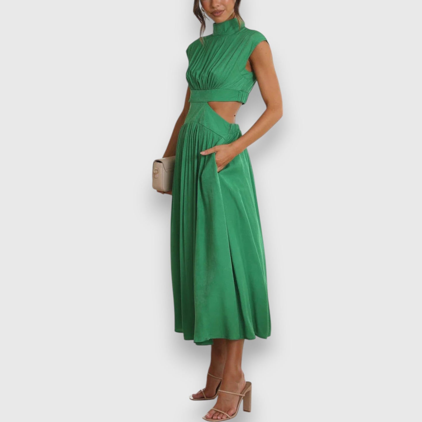 Liyi | Vestido largo con cuello alto
