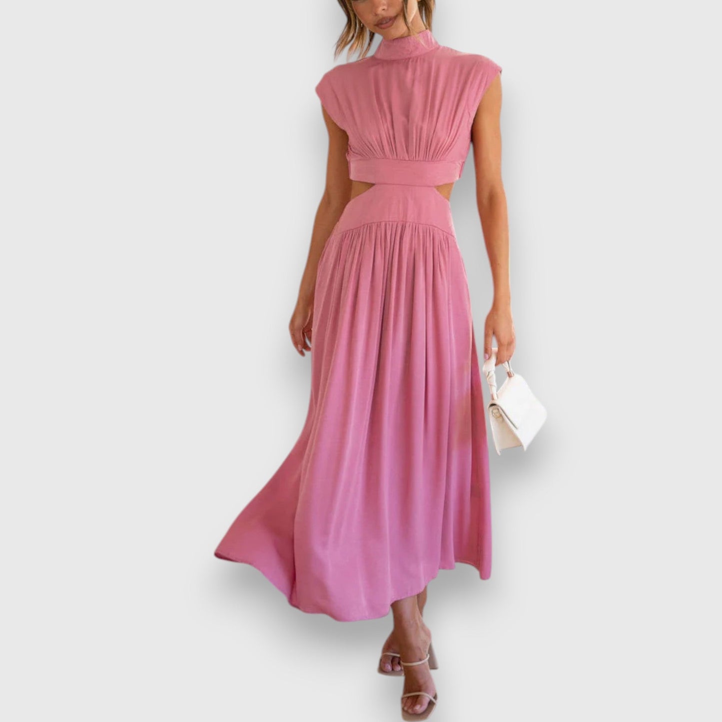 Liyi | Vestido largo con cuello alto