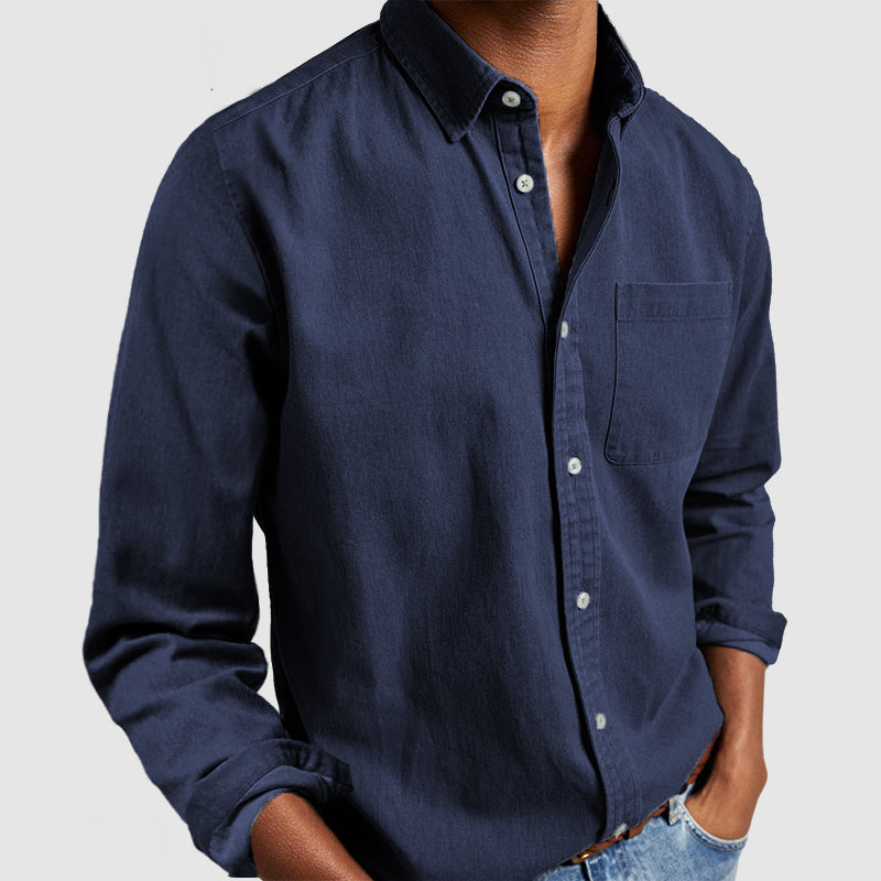 Gabriel | Camisa Básica de Algodón para Hombres