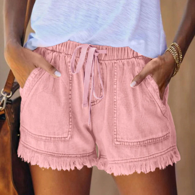 Amiyah | Pantalones Cortos de Mezclilla de Cintura Alta