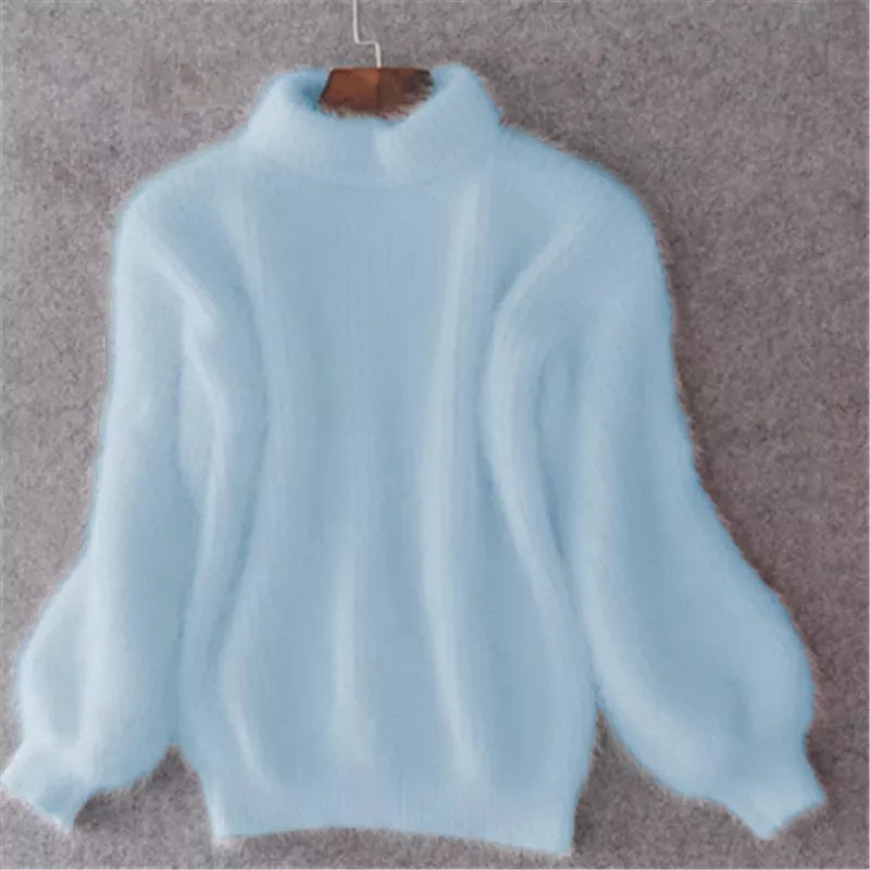 Idalia | Suéter Retro de Punto de Angora
