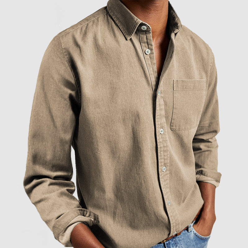 Gabriel | Camisa Básica de Algodón para Hombres