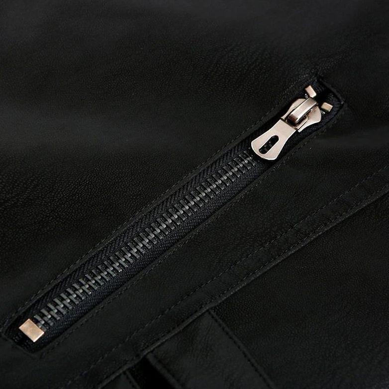 Eros | Chaqueta de Cuero Estilo Biker para Hombre