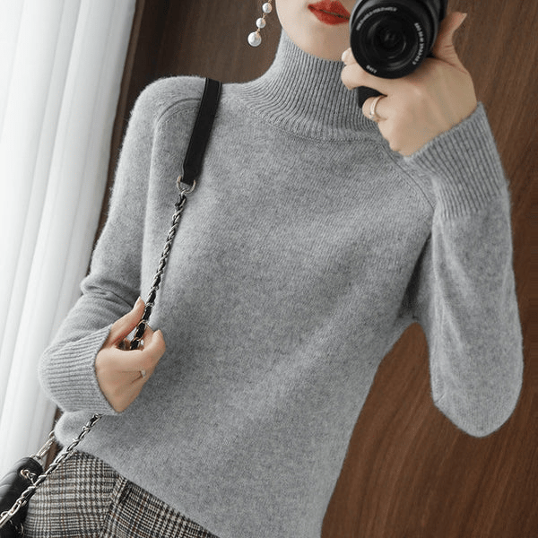 Rosanna | Lujoso Jersey de Cuello Alto