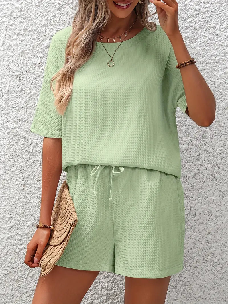 Madailein | Conjunto Completo en Punto Waffle