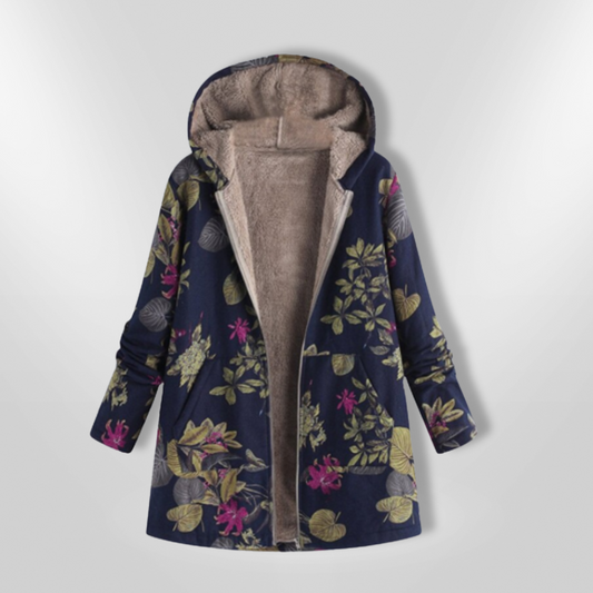 Tricia | Abrigo Floral con Capucha