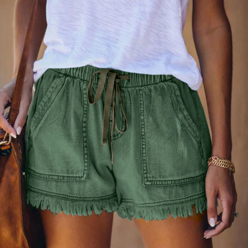 Amiyah | Pantalones Cortos de Mezclilla de Cintura Alta