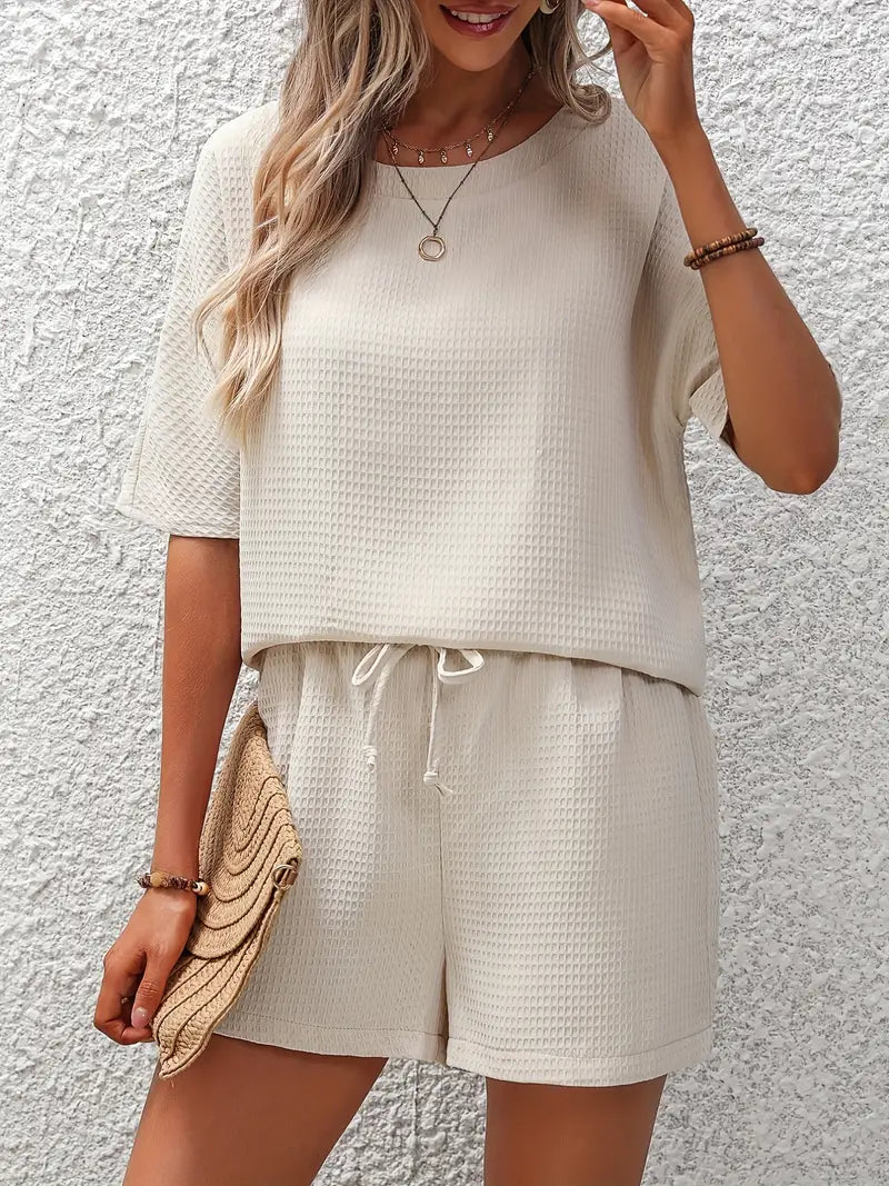 Madailein | Conjunto Completo en Punto Waffle