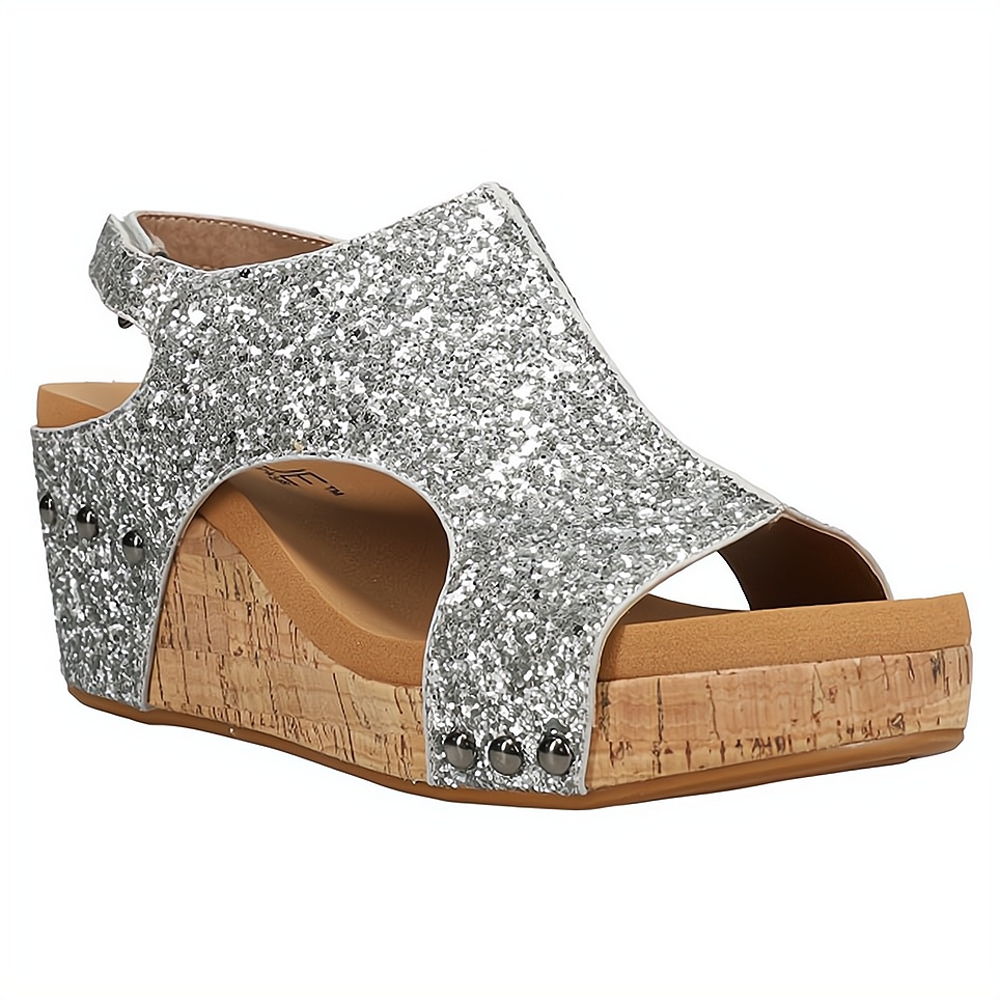 Girard | Sandalias Brillantes de Plataforma