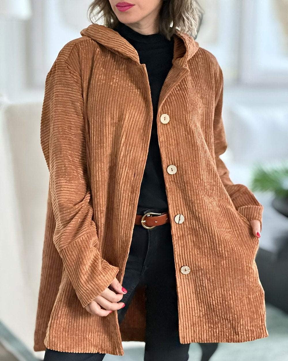 Giovana | Chaqueta Casual de Pana