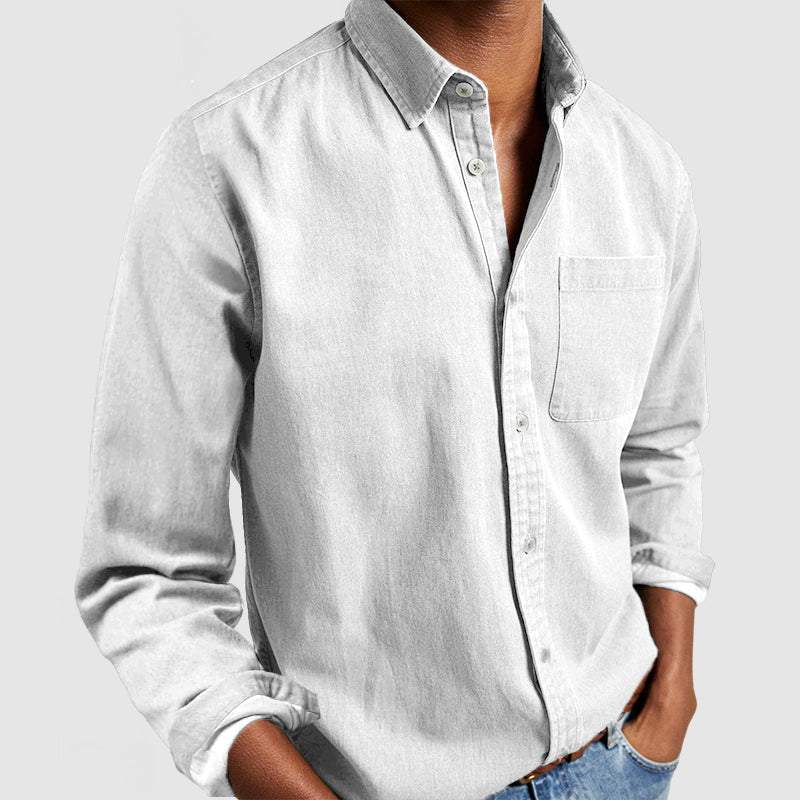 Gabriel | Camisa Básica de Algodón para Hombres