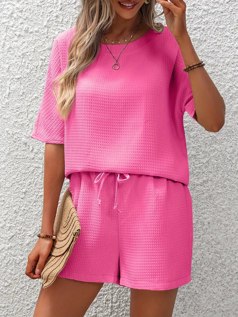 Madailein | Conjunto Completo en Punto Waffle