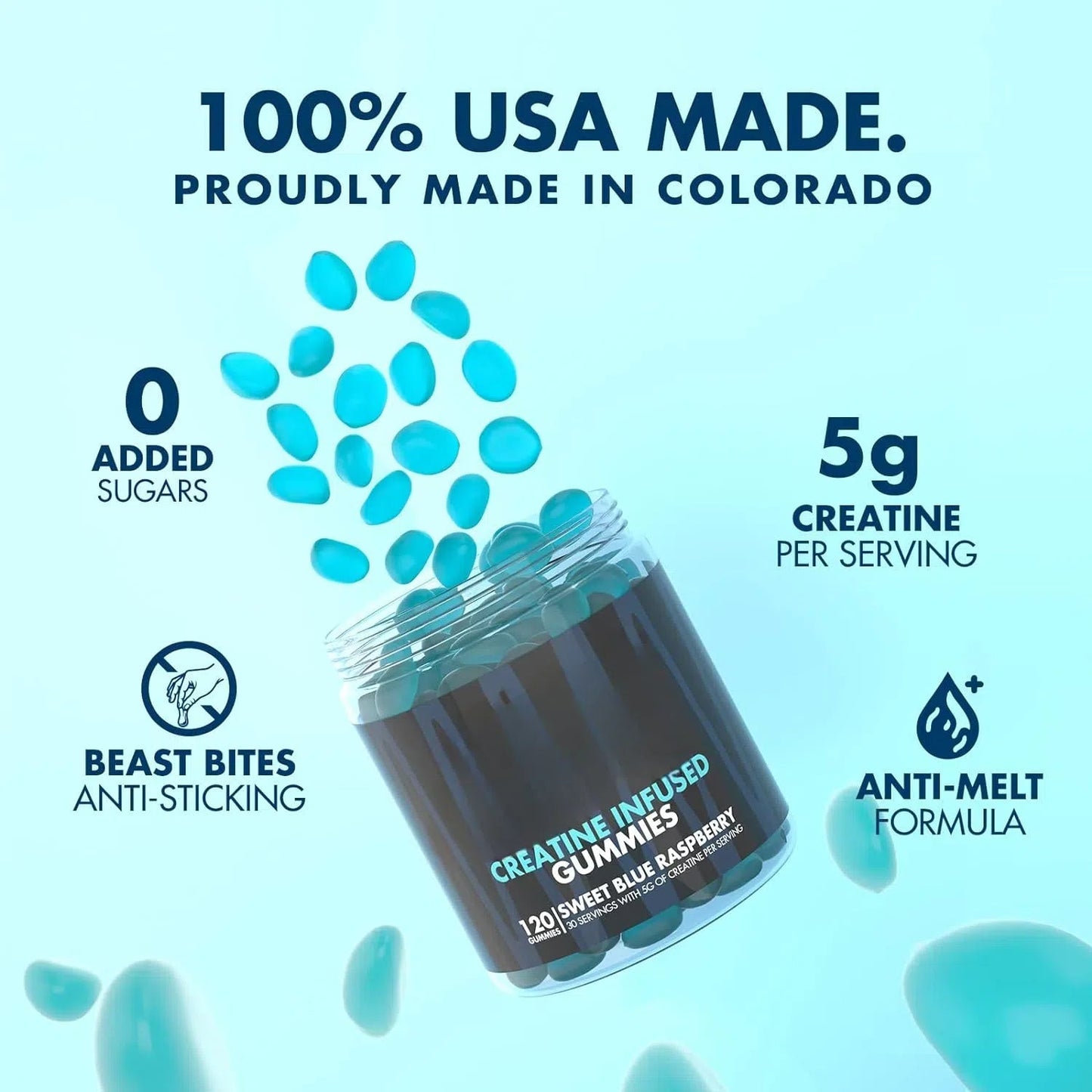 CreaGummy | Gominolas de Creatina para Aumentar la Fuerza, Energía y Rendimiento