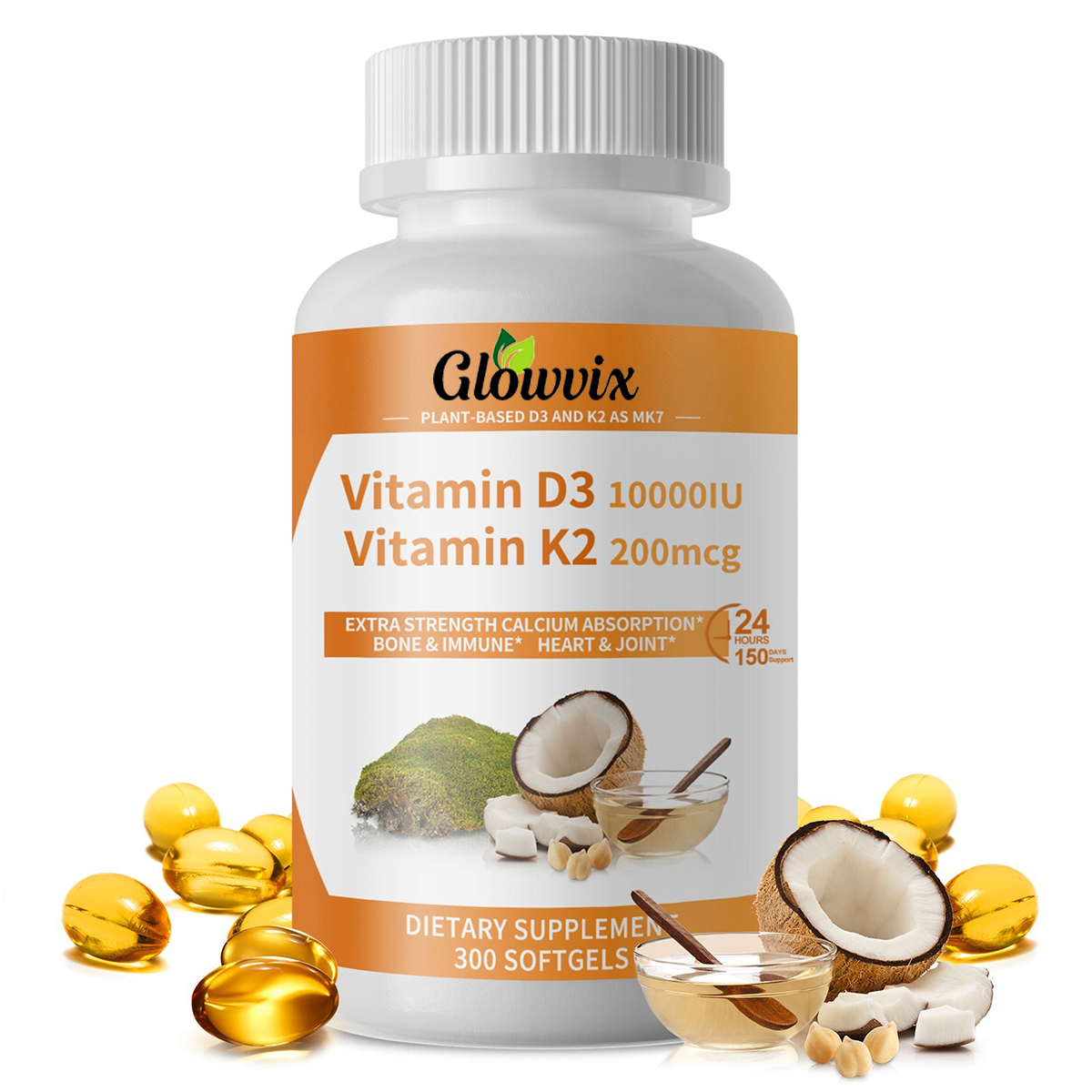 Vita+ | Cápsulas blandas de vitaminas D3 + K2 para fortalecer los huesos y el corazón