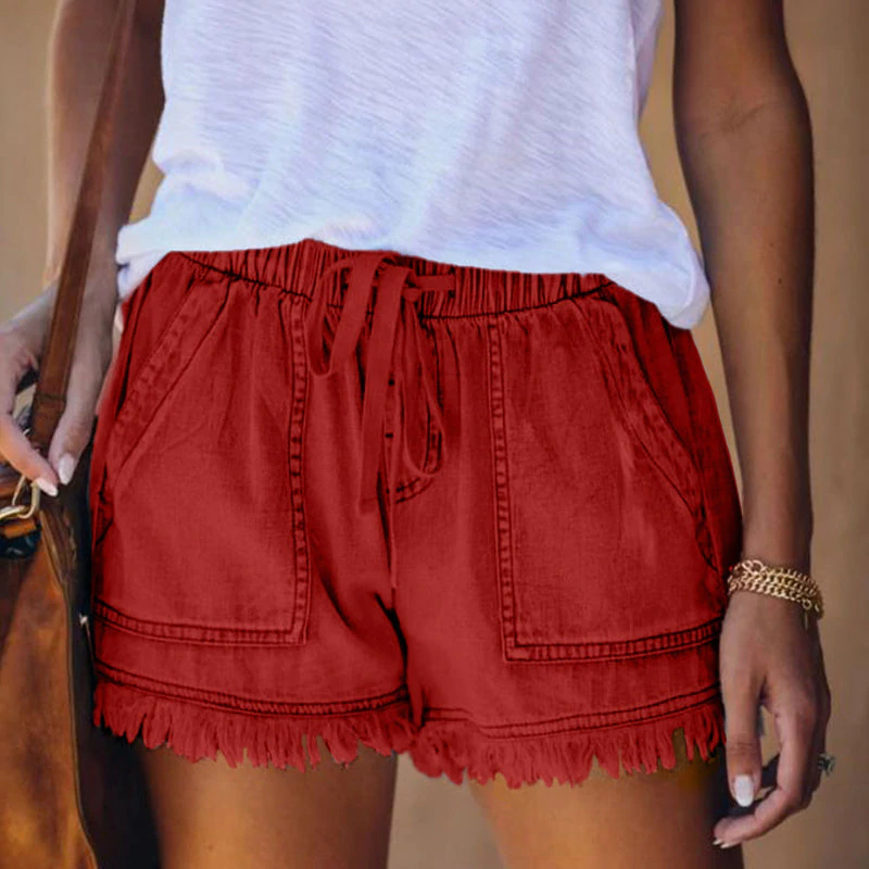 Amiyah | Pantalones Cortos de Mezclilla de Cintura Alta