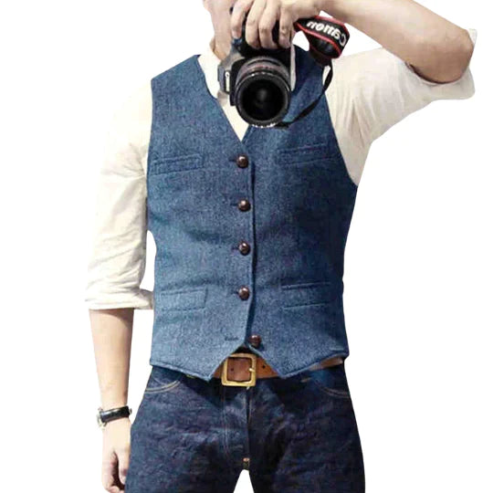Pedro | Chaleco de Denim para Hombres