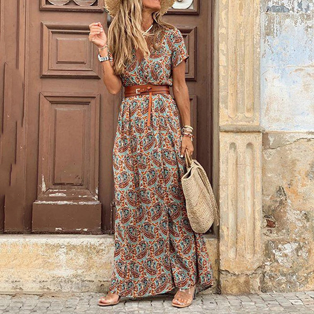 Elaines | Vestido largo estilo bohemio