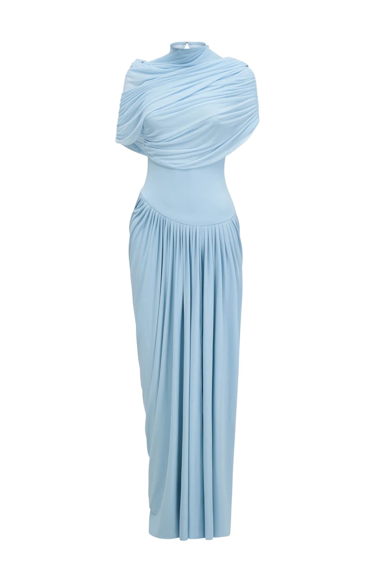 Wren | Vestido Largo Drapeado Asimétrico