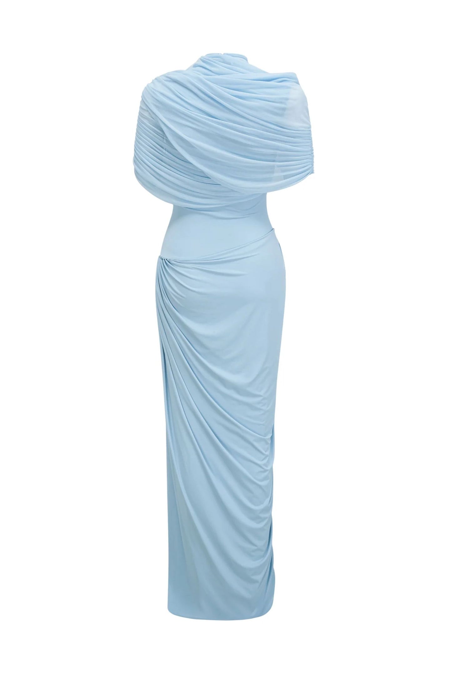 Wren | Vestido Largo Drapeado Asimétrico