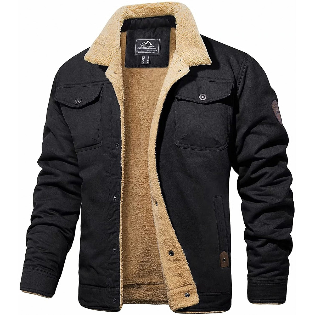 Luccas | Chaqueta de hombre con interior de felpa