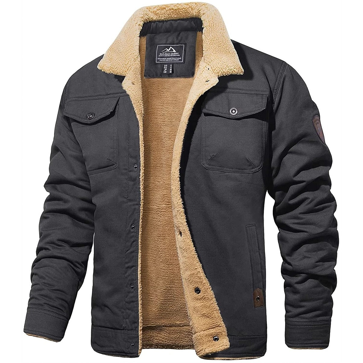 Luccas | Chaqueta de hombre con interior de felpa