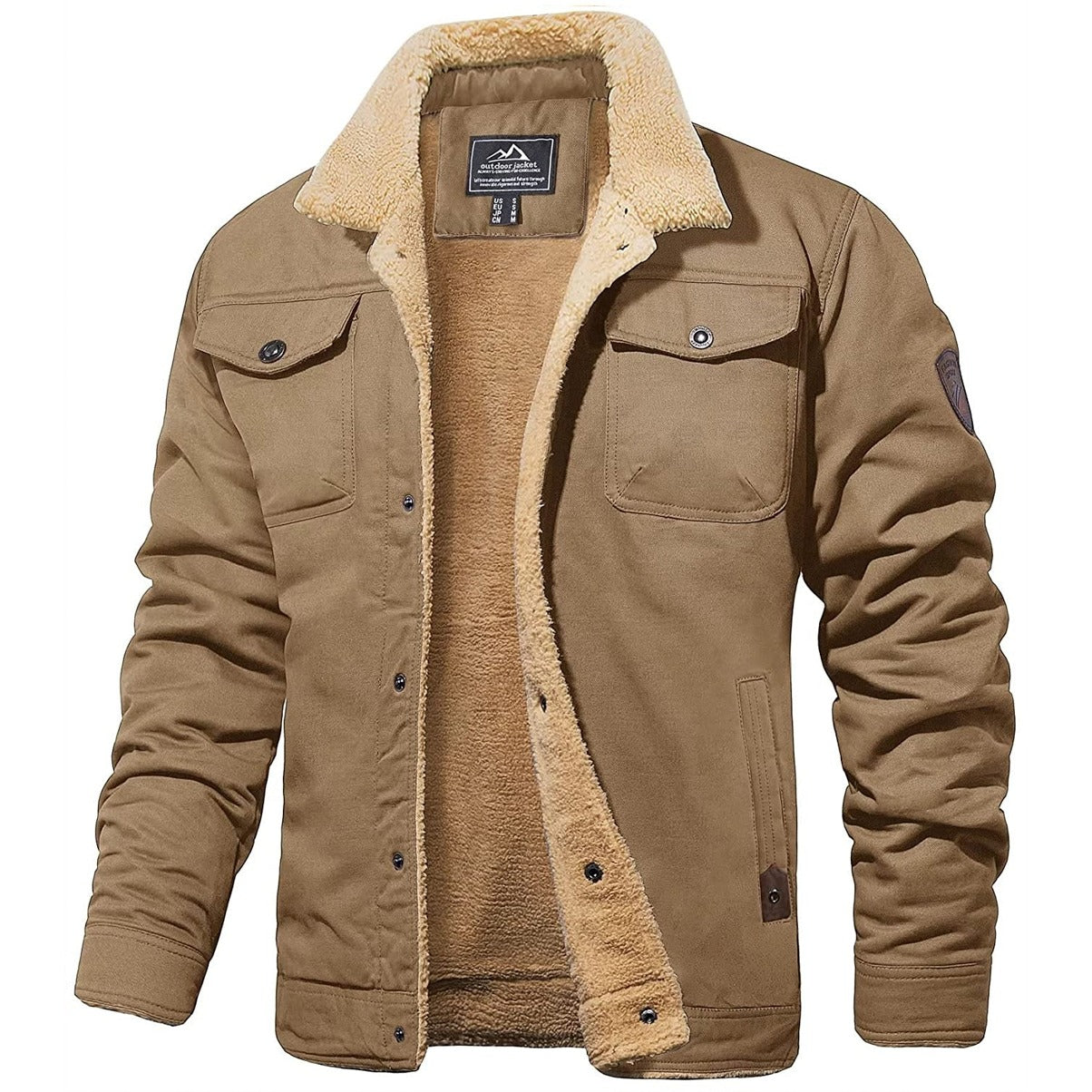 Luccas | Chaqueta de hombre con interior de felpa