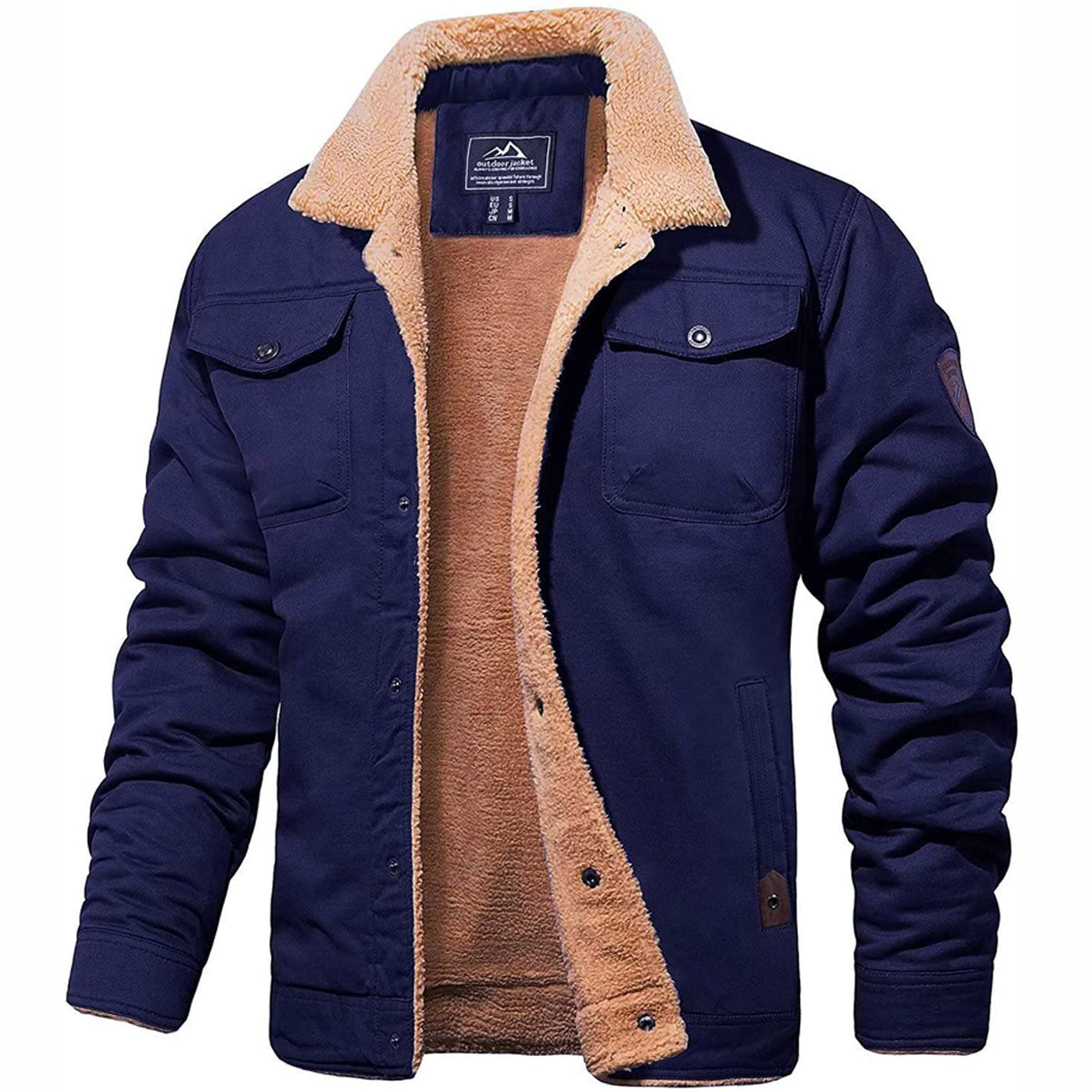 Luccas | Chaqueta de hombre con interior de felpa