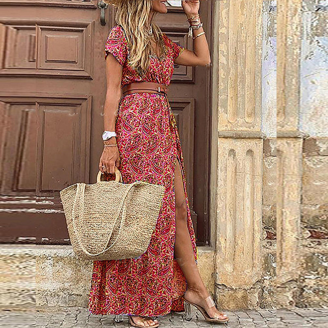 Elaines | Vestido largo estilo bohemio