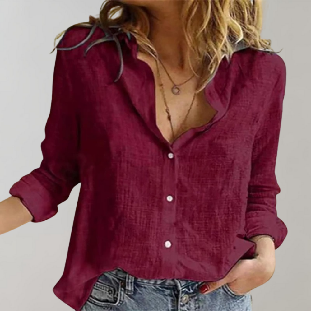 Gadea | Camisa de Lino y Algodón para Mujeres
